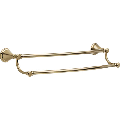 Qty (1): Delta Cassidy Collection 24 inch Champagne Bronze Double Towel Bar