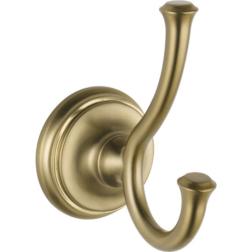 Qty (1): Delta Cassidy Collection Champagne Bronze Double Robe Hook