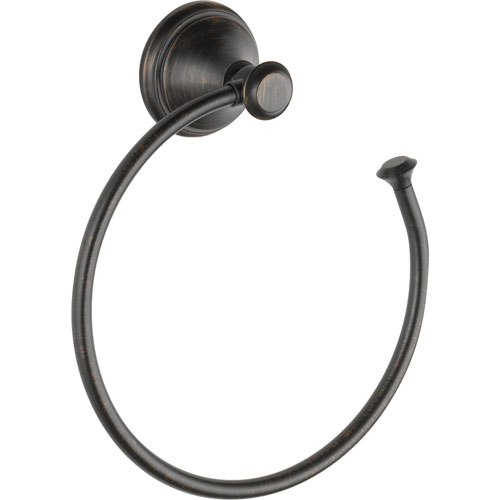 Qty (1): Delta Cassidy Collection Venetian Bronze Open Towel Ring Holder