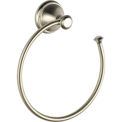 Qty (1): Delta Cassidy Collection Stainless Steel Finish Open Towel Ring Holder