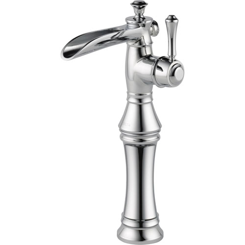 Delta Cassidy Single Handle Chrome Open Spout Bathroom Vessel Sink Faucet 579584