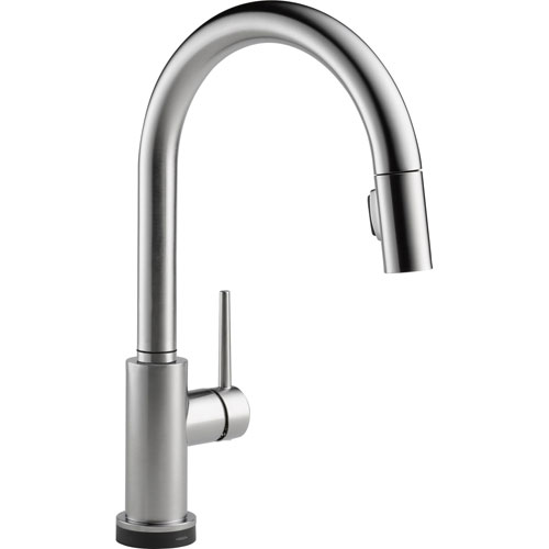Delta Trinsic Touch2O Arctic Stainless Pull-Down Sprayer Kitchen Faucet 556055