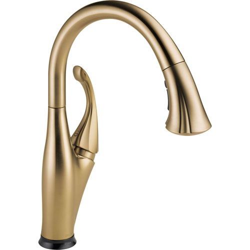 Delta Addison Touch2O Champagne Bronze Pull-Down Sprayer Kitchen Faucet 610456
