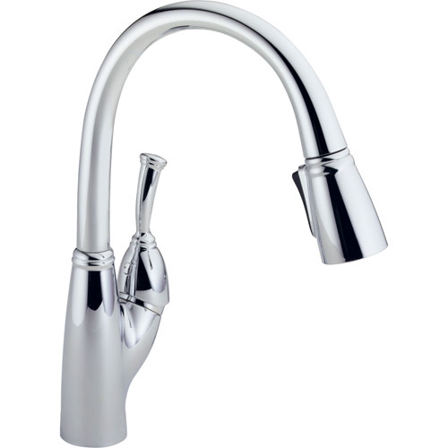 Delta Allora Chrome Finish Single Handle Pull-Out Spray Kitchen Faucet 450421