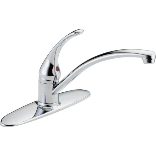 Delta Foundations Classic Single Handle Chrome Kitchen Sink Faucet 550046