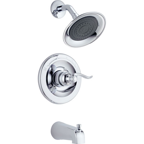 Qty (1): Delta Windemere Chrome Tub and Shower Combination Faucet Trim Kit