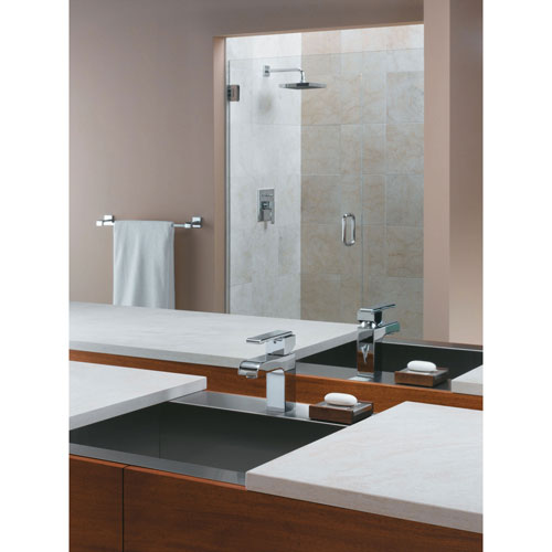 Delta Modern Chrome Arzo Collection Bathroom Sink Faucet, 24