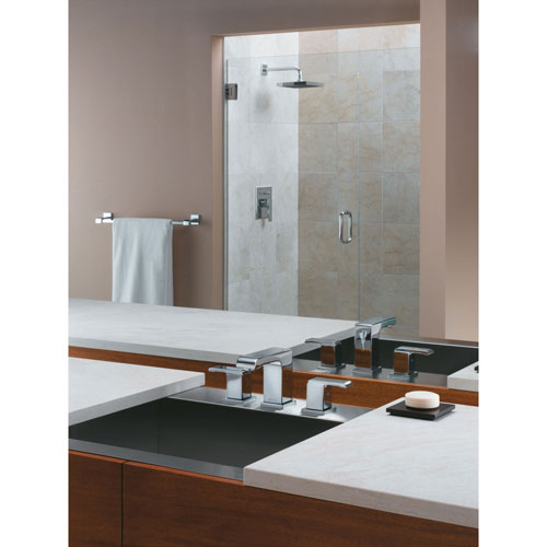 Delta Arzo Collection Chrome Finish Widespread Bathroom Faucet, 24