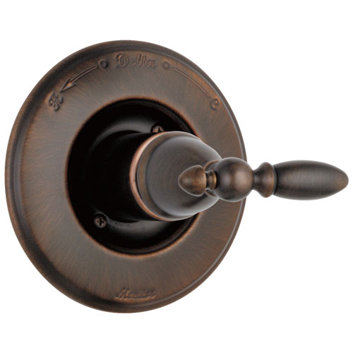 Delta Victorian Venetian Bronze Monitor 14 Traditional Shower Faucet Handle Control COMPLETE ITEM with Single Lever Handle and Valve without Stops D1604V