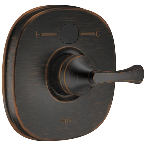 Delta Venetian Bronze Addison Transitional 14 Series Digital Display Temp2O Shower Valve Control INCLUDES Single Handle and Rough-in Valve with Stops D1623V
