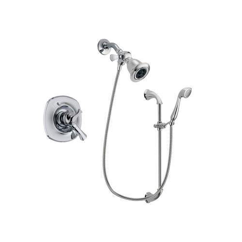 Delta Addison Chrome Finish Dual Control Shower Faucet System Package with Water Efficient Showerhead and Handheld Shower with Slide Bar Includes Rough-in Valve DSP0896V