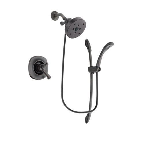 Delta Addison Venetian Bronze Finish Dual Control Shower Faucet System Package with 5-1/2 inch Showerhead and 1-Spray Handshower with Slide Bar Includes Rough-in Valve DSP2496V