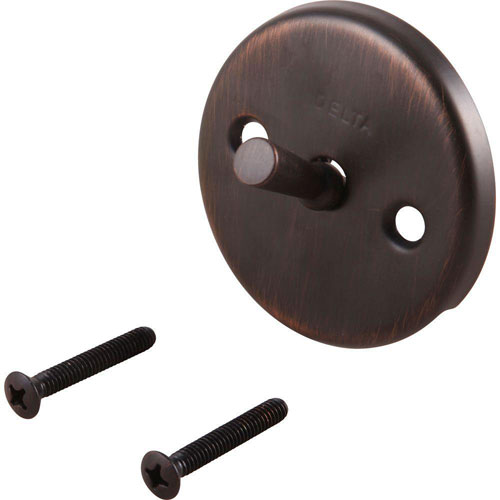 Delta Classic Collection Overflow Plate and Screws in Venetian Bronze 460149