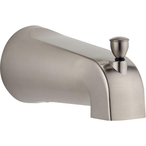 Delta Foundations 5-3/8 inch Metal Pull-Up Diverter Tub Spout in Brushed Nickel 587574