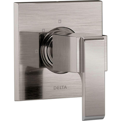Qty (1): Delta Ara 1 Handle 3 Setting Custom Shower Diverter Valve Trim Kit in Stainless