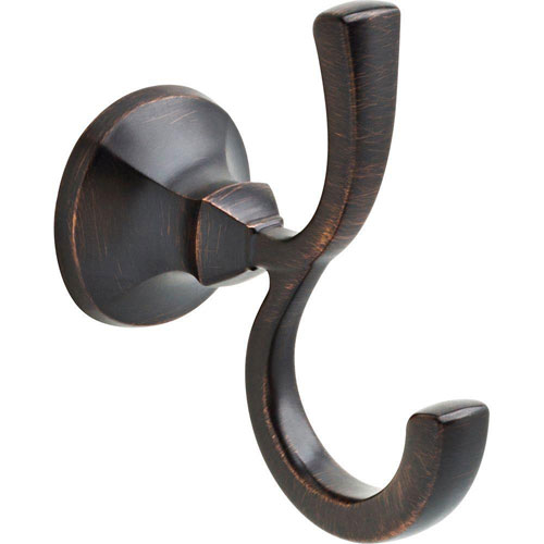 Qty (1): Delta Ashlyn Double Robe Hook in Venetian Bronze