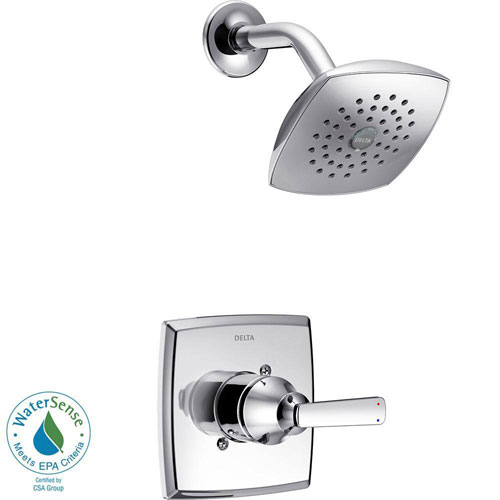Qty (1): Delta Ashlyn 1 Handle Pressure Balance Shower Faucet Trim Kit in Chrome