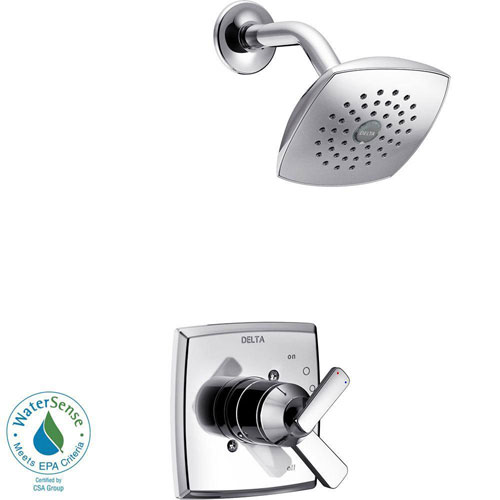 Qty (1): Delta Ashlyn 1 Handle Pressure Balance Shower Faucet Trim Kit in Chrome