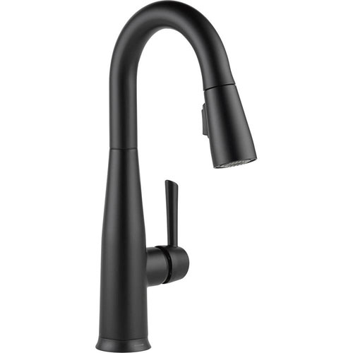 Delta Essa Touch2O Technology Single-Handle Bar Faucet in Matte Black with MagnaTite Docking 718199