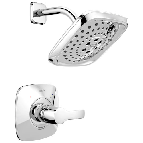 Qty (1): Delta Tesla H2Okinetic 1 Handle Shower Faucet Trim Kit in Chrome