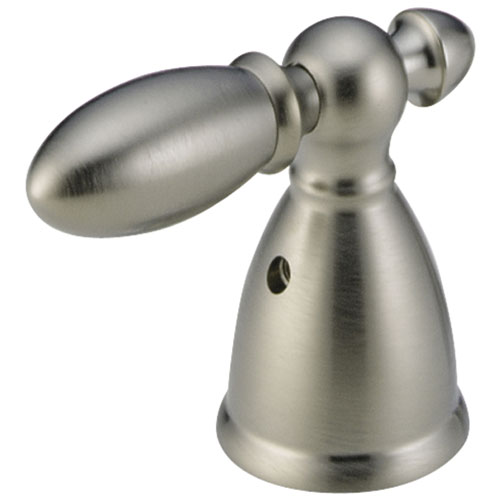 Delta Victorian Collection Stainless Steel Finish Lavatory / Kitchen Metal Lever Handles - Quantity 2 Included 430665