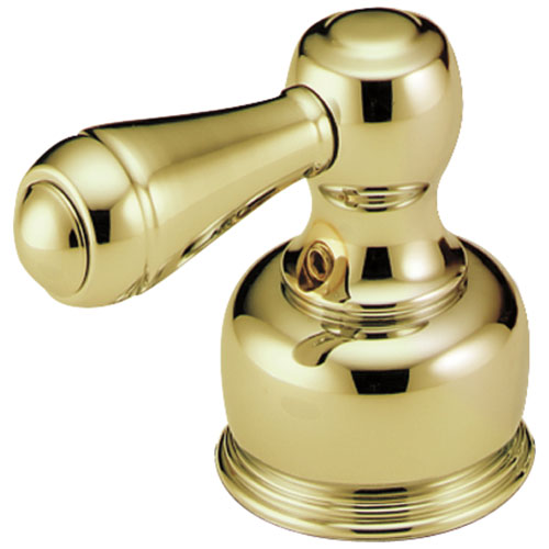 Delta Polished Brass Finish Metal Lever Handles - Quantity 2 Included 9500