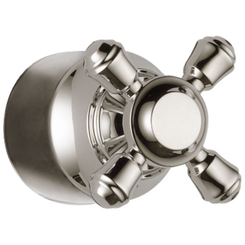 Qty (1): Delta Cassidy Collection Polished Nickel Finish Diverter Transfer Valve Cross Handle Quantity 1 Included