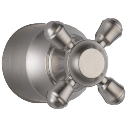 Qty (1): Delta Cassidy Collection Stainless Steel Finish Diverter Transfer Valve Cross Handle Quantity 1 Included