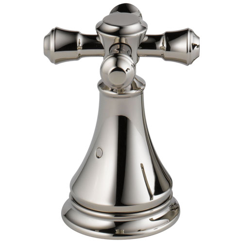 Qty (1): Delta Cassidy Collection Polished Nickel Finish Roman Tub Cross Handles Quantity 2 Included