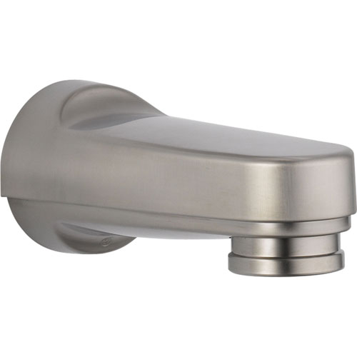 Delta Innovations Stainless Steel Finish Pull-down Diverter Tub Spout 725233