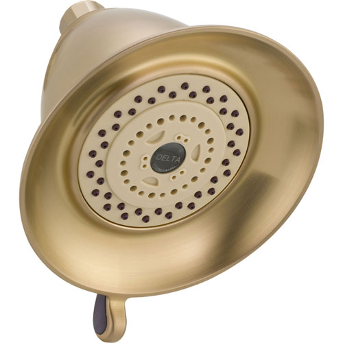 Qty (1): Delta Victorian 5 1 2 Champagne Bronze Touch Clean Showerhead