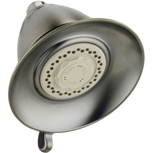 Qty (1): Delta Victorian 5 1 2 Stainless Steel Finish Touch Clean Showerhead