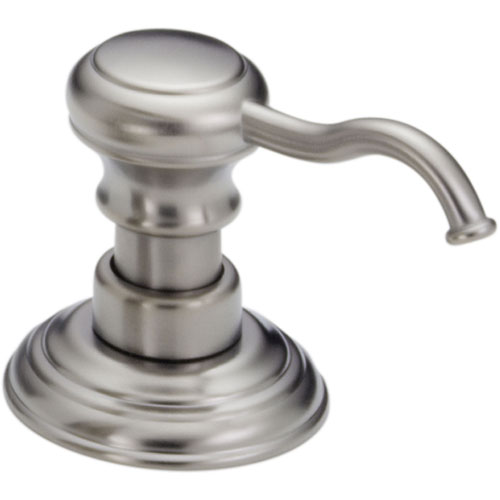 Qty (1): Delta Victorian Countertop Mount Stainless Steel Finish Soap Dispenser