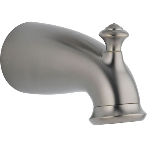 Delta Leland 6-1/2 in. Pull-Up Diverter Tub Spout in Stainless 588643