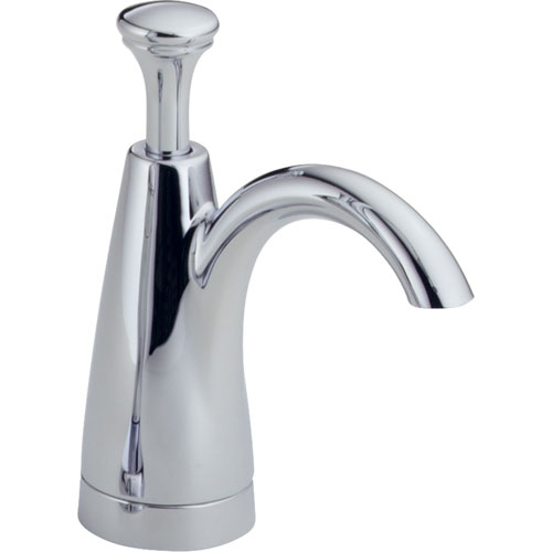 Qty (1): Delta Modern Counter Deck Mounted Chrome Soap and Lotion Dispenser
