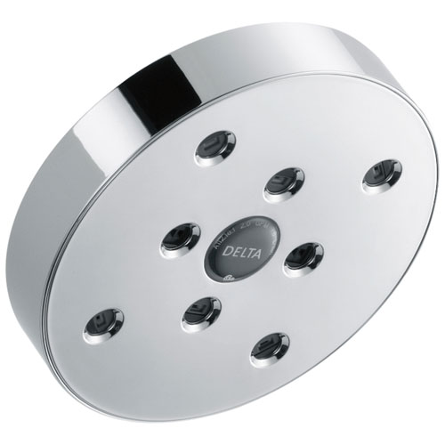 Delta Universal Showering Components Collection Chrome Finish H2Okinetic Shower Head 1.5 GPM DRP7017515