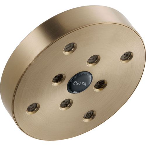Qty (1): Delta 1 Spray Champagne Bronze 5 1 2 in H2Okinetic Showerhead