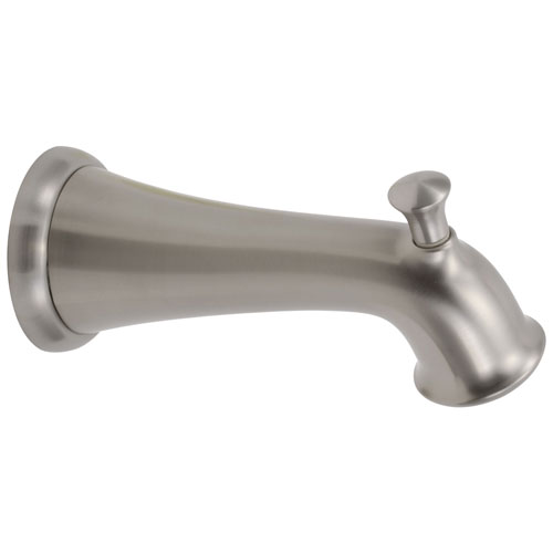 Delta Nura Collection Stainless Steel Finish Pull-Up Diverter Tub Spout DRP71022SS