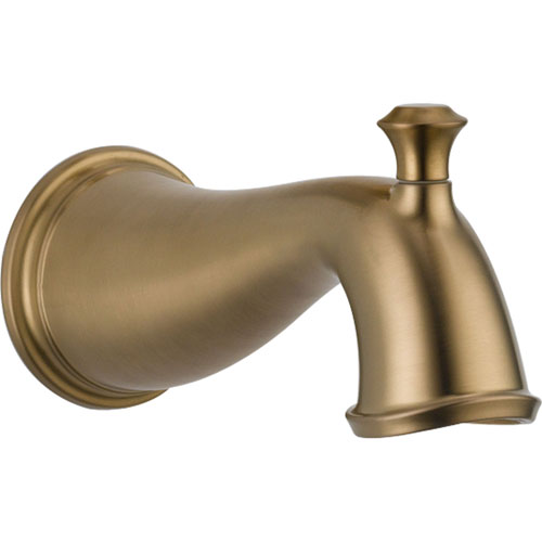 Delta Cassidy Champagne Bronze Finish Pull-Up Diverter Tub Spout 582207