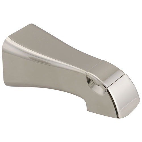 Delta Tesla Collection Polished Nickel Finish Wall Mounted Modern Pull-Up Diverter Bath Tub Spout DRP78735PN