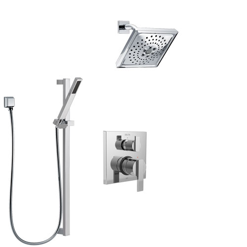 Delta Shower Control with Integrated Diverter Shower Systems