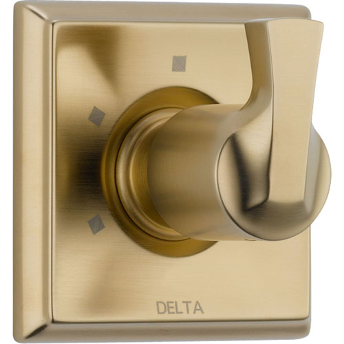 Delta 3-Setting Champagne Bronze Single Handle Shower Diverter with Valve D180V