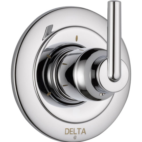 Delta Trinsic 3-Setting Modern Chrome 1-Handle Shower Diverter with Valve D191V