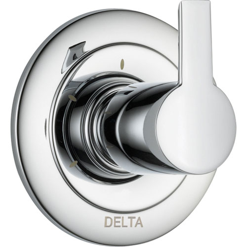 Qty (1): Delta Compel 3 Setting Modern Chrome 1 Handle Shower Diverter Trim Kit