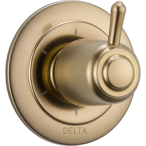 Delta 6-Setting Champagne Bronze Single Handle Shower Diverter Trim Kit 563247