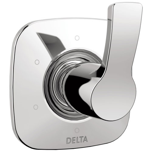 Qty (1): Delta Tesla Collection Chrome Finish 6 Setting 3 Port Modern Single Handle Shower Diverter Trim Kit