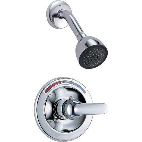 Qty (1): Delta Chrome Finish Monitor 13 Series Classic Lever Handle Shower only Faucet Trim Kit