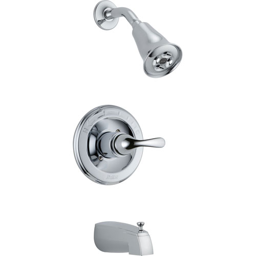 Qty (1): Delta Classic Single Handle Chrome Tub and Shower Combination Faucet Trim