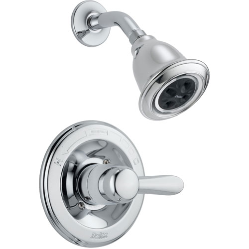 Delta Lahara H20Kinetic Single Handle Chrome Shower Only Faucet Trim Kit 550071