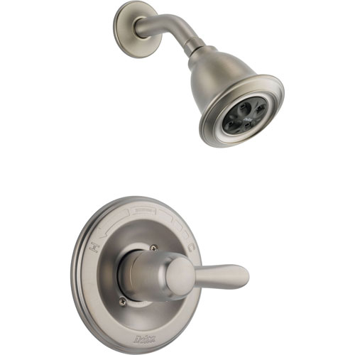 Qty (1): Delta Lahara H2Okinetic 1 Handle Stainless Steel Finish Shower Only Trim